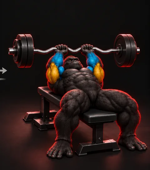 EZ-Bar Skull Crusher — Konum 2