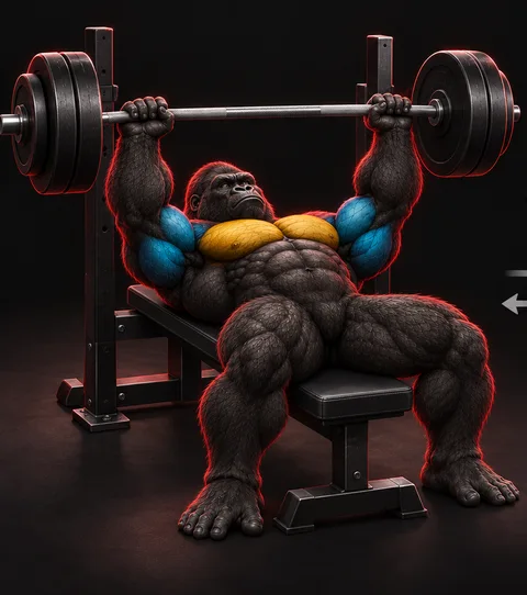 Barbell Incline Bench Press — Konum 1
